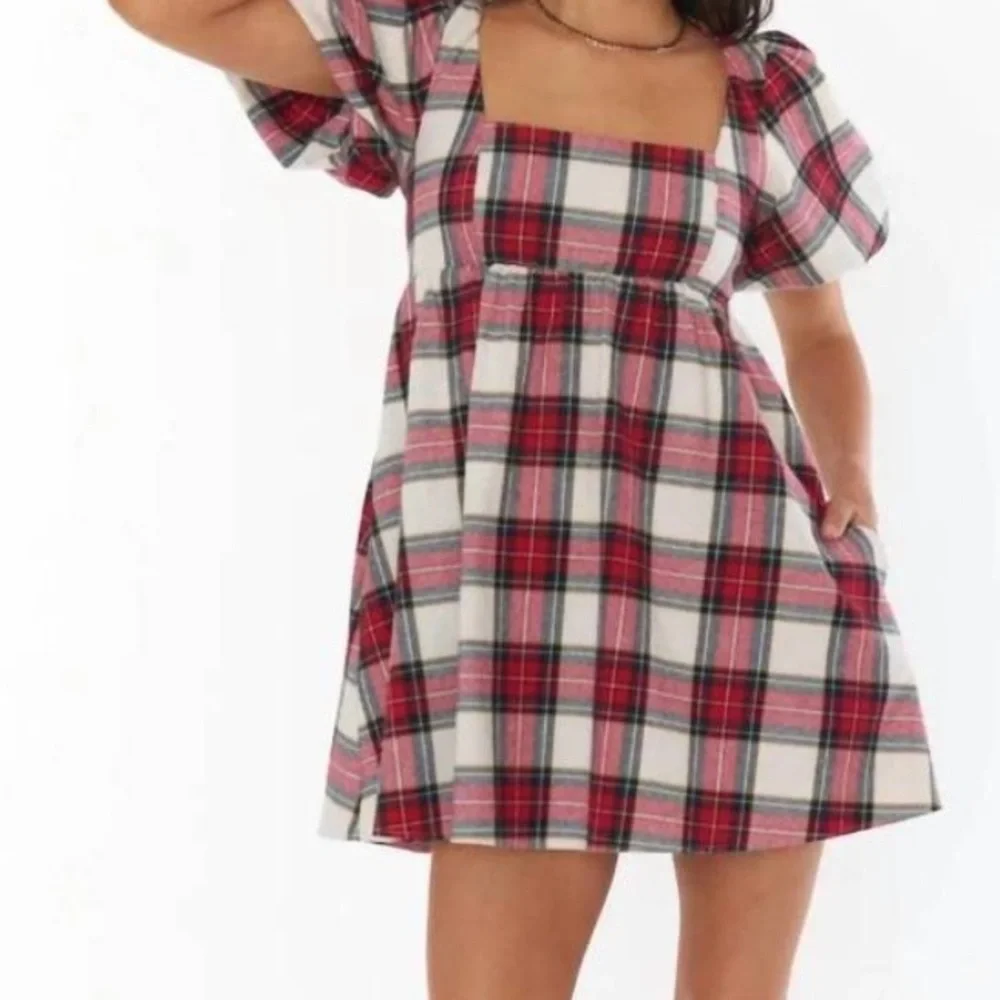 Show Me Your MuMu Red Plaid Dress - Picture 4 of 8